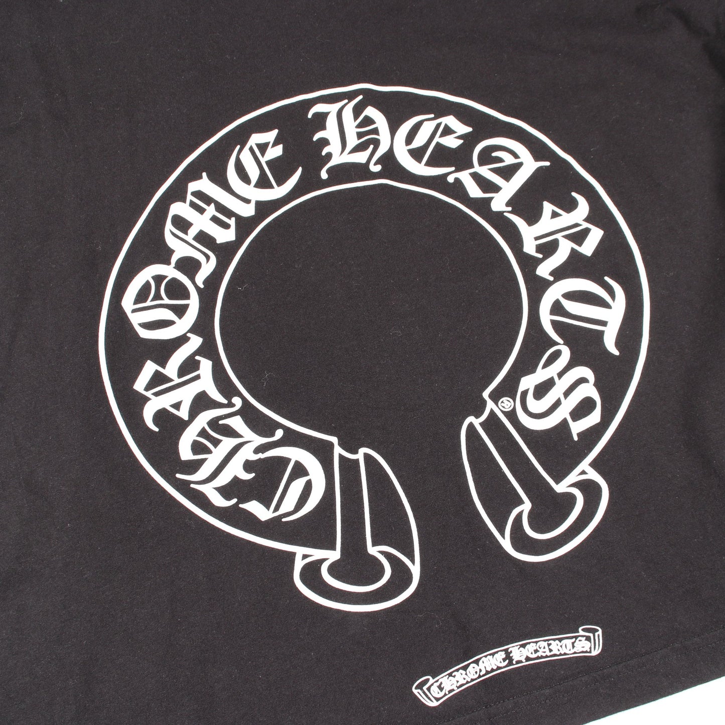 ホースシューフローラルクロス クルーネック 長袖Tシャツ コットン ブラック クロムハーツ トップス Chrome Hearts