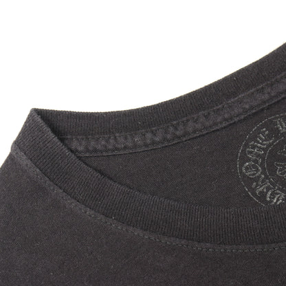 バックCHプラス スクロールプリント クルーネック 長袖Tシャツ コットン ブラック クロムハーツ トップス Chrome Hearts