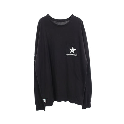 Star Long Sleeve スター 長袖Tシャツ コットン ブラック クロムハーツ
