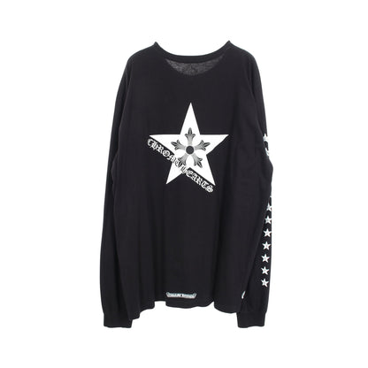 Star Long Sleeve スター 長袖Tシャツ コットン ブラック クロムハーツ
