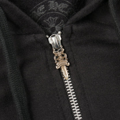 ホースシュー CHプラス ダガージップ ロス限定 ジップアップパーカー コットン ブラック クロムハーツ トップス Chrome Hearts