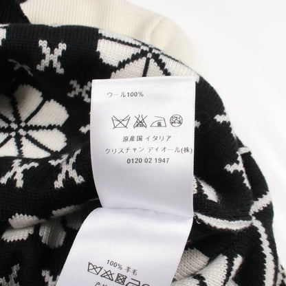 花柄 ニット ウール アイボリー ブラック クリスチャンディオール トップス Christian Dior