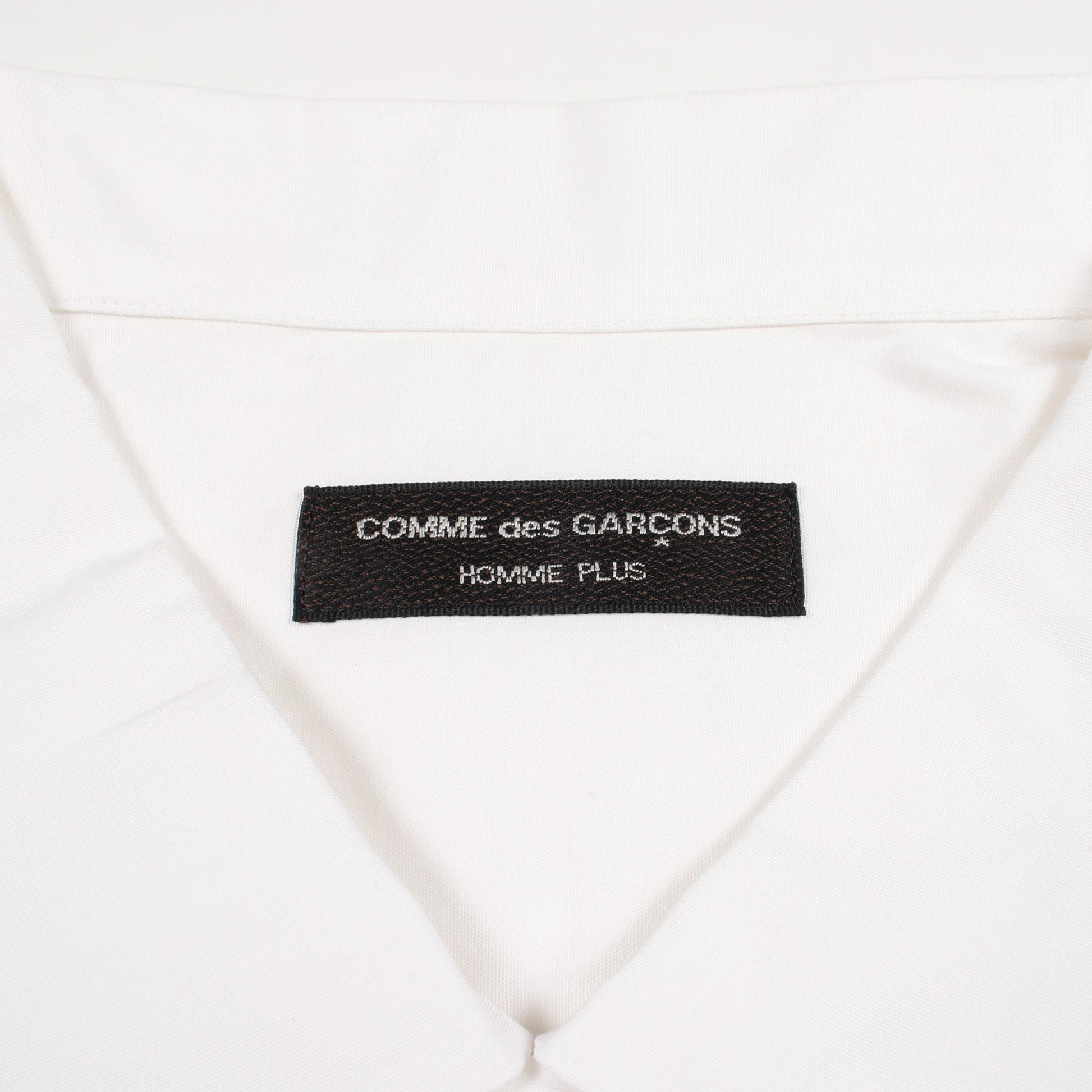 ステッチ 半袖 シャツ コットン ホワイト コムデギャルソンオムプリュス トップス COMME des GARCONS HOMME PLUS