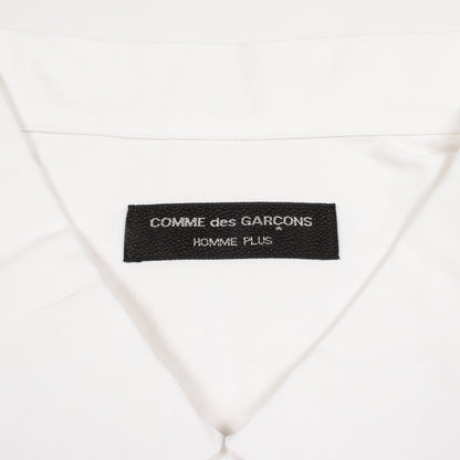 ステッチ 半袖 シャツ コットン ホワイト コムデギャルソンオムプリュス トップス COMME des GARCONS HOMME PLUS