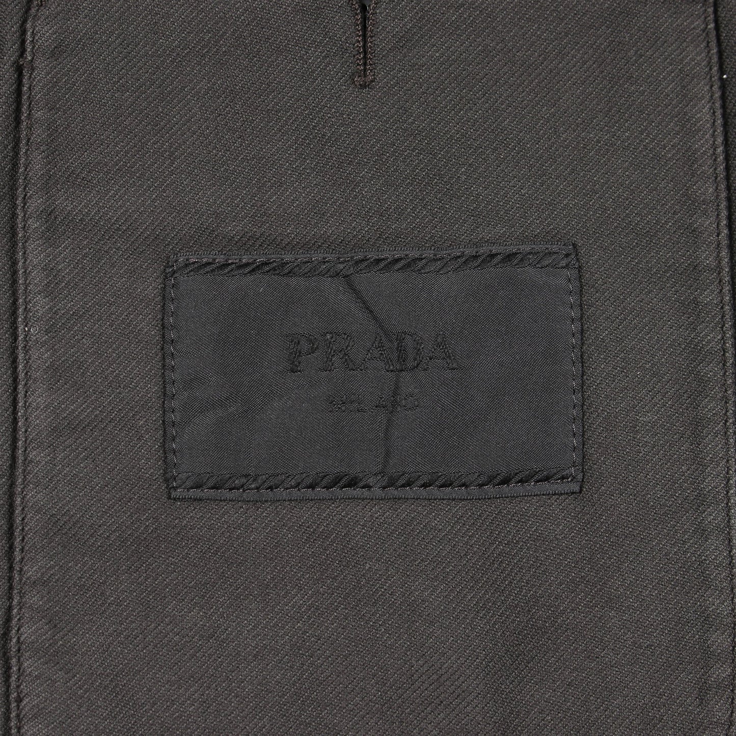 コート コットン ダークブラウン プラダ アウター PRADA