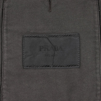 コート コットン ダークブラウン プラダ アウター PRADA