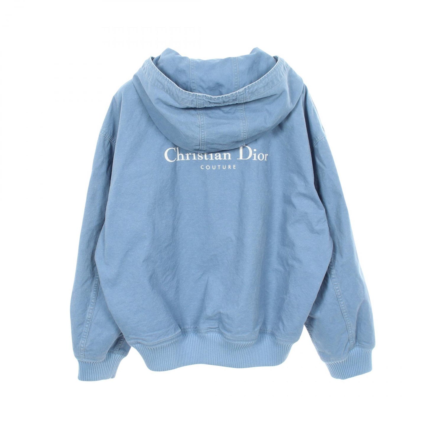 25SS ロゴエンブロイダリー デニムパーカー デニムジャケット コットン ライトブルー ディオール アウター DIOR