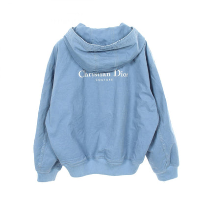 25SS ロゴエンブロイダリー デニムパーカー デニムジャケット コットン ライトブルー ディオール アウター DIOR