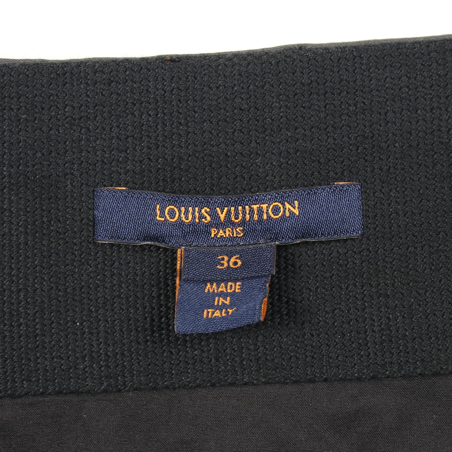 ハイウエスト カーゴパンツ リヨセル コットン ブラック グレー ルイヴィトン ボトムス LOUIS VUITTON