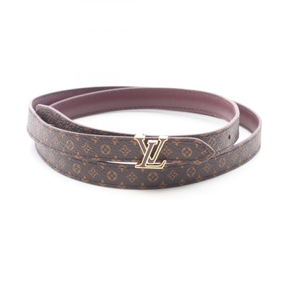 ミニLVエナメル 15MM リバーシブル ベルト レザー PVC ボルドー ブラウン ルイヴィトン 財布・小物 LOUIS VUITTON