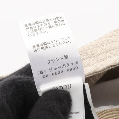ロゴ 刺繍 バケット ハット コットン ベージュ パトゥ 財布・小物 PATOU