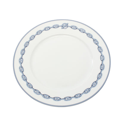 シェーヌダンクル プレート 皿 食器 陶器 ホワイト ブルー エルメス 財布・小物 HERMES