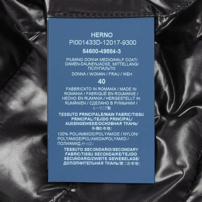 切替 ダウンベスト ナイロン ブラック ヘルノ アウター HERNO