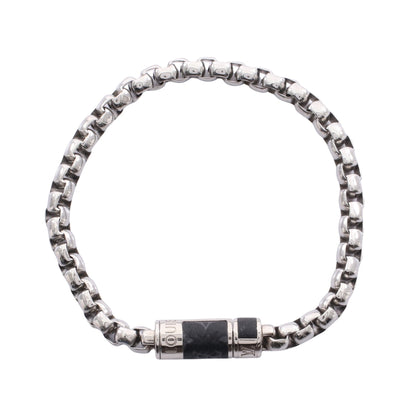 チェーンモノグラム ブレスレット PVC シルバー ブラック ルイヴィトン アクセサリー LOUIS VUITTON