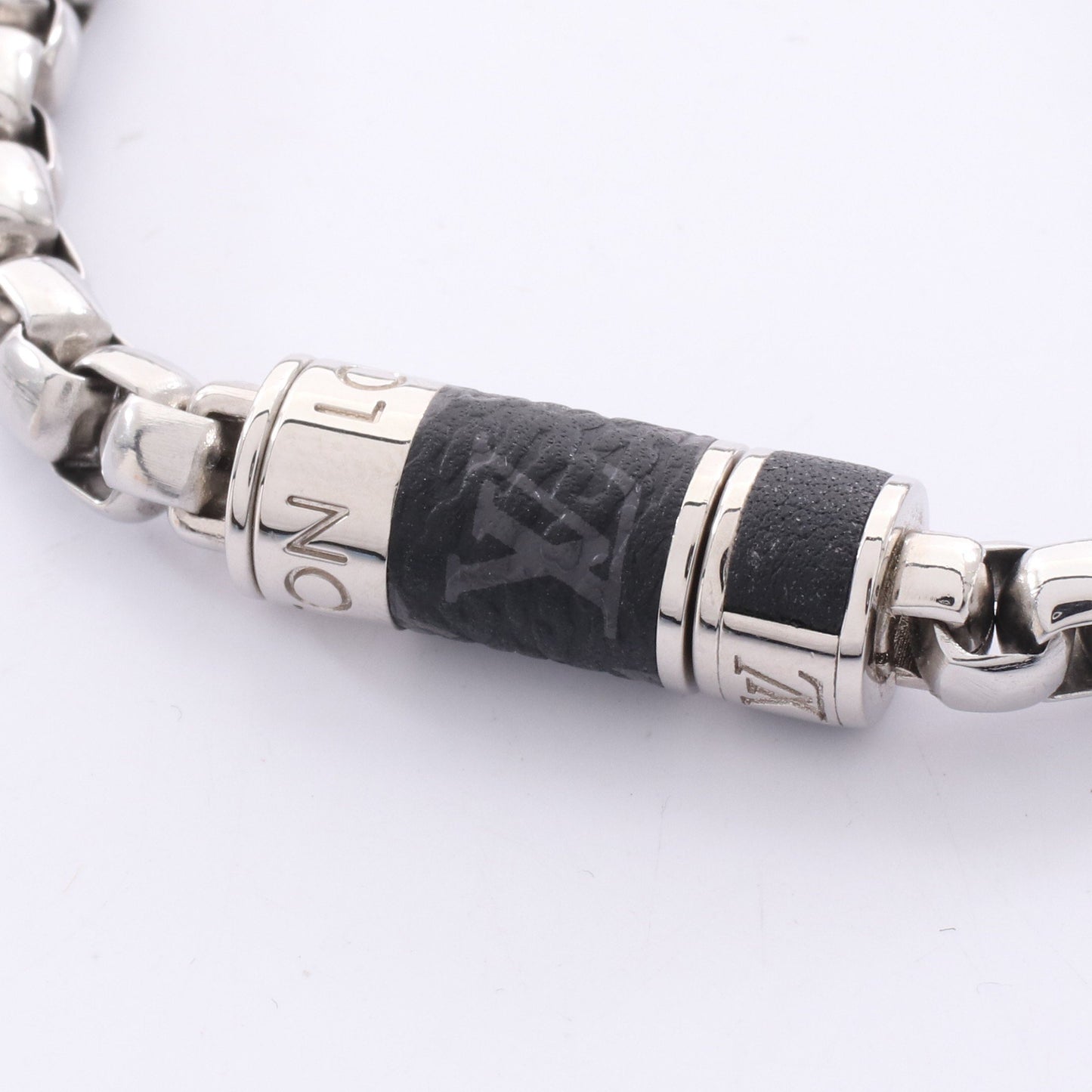 チェーンモノグラム ブレスレット PVC シルバー ブラック ルイヴィトン アクセサリー LOUIS VUITTON