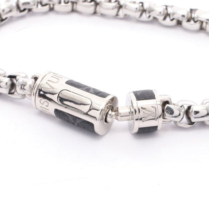 チェーンモノグラム ブレスレット PVC シルバー ブラック ルイヴィトン アクセサリー LOUIS VUITTON