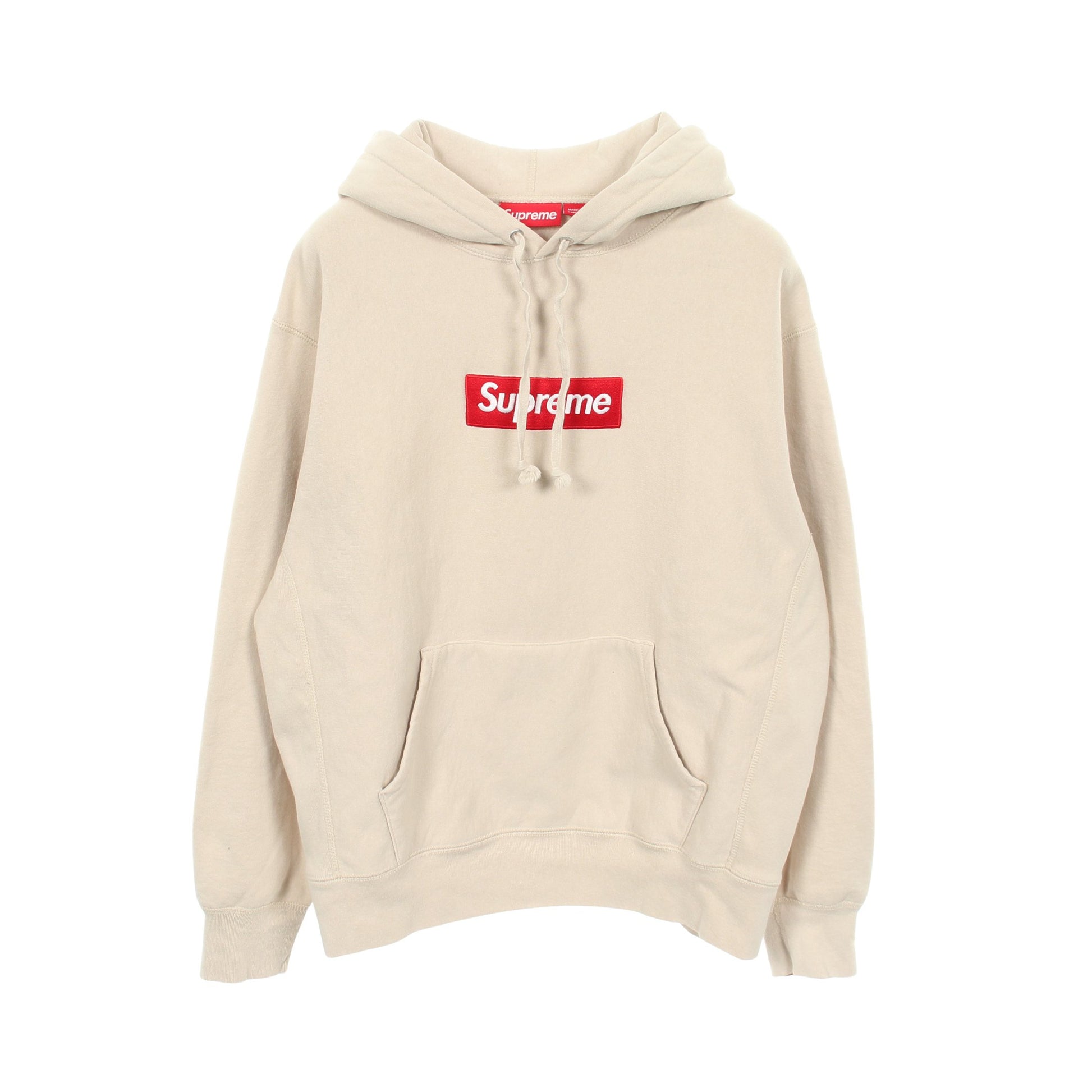Box Logo Hooded Sweatshirt 裏起毛 プルオーバーパーカー コットン ベージュ シュプリーム トップス Supreme