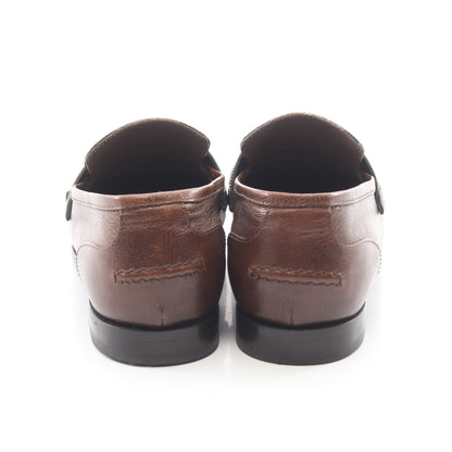 フリンジ ローファー カジュアルシューズ レザー ダークブラウン ブルネロクチネリ シューズ BRUNELLO CUCINELLI