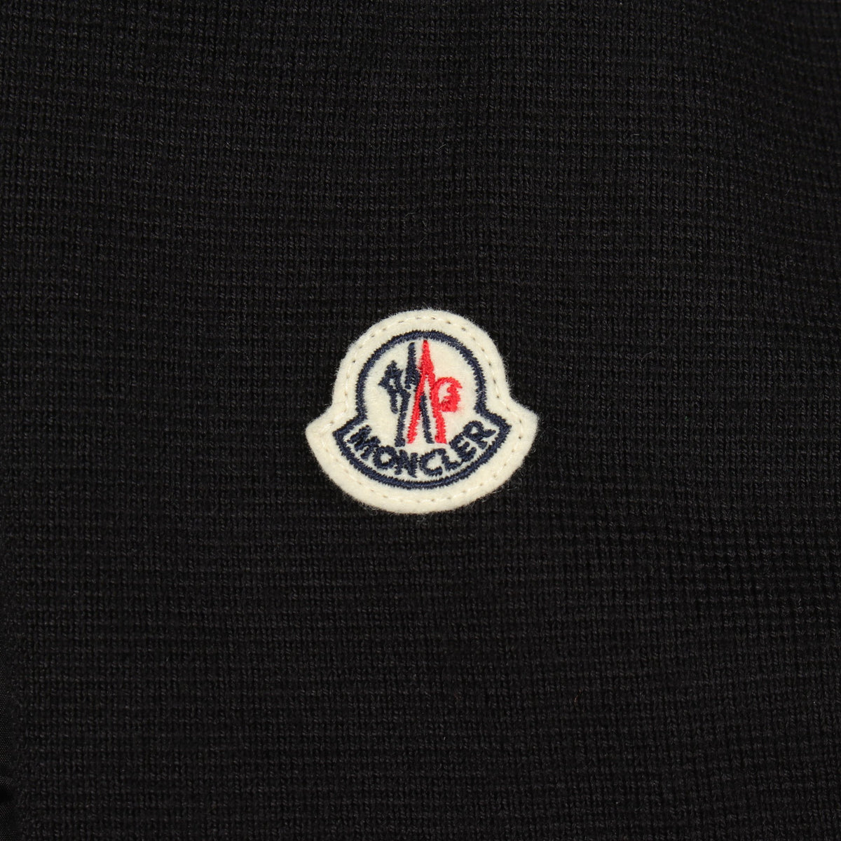 ニット切替 ダウンジャケット ナイロン ウール ブラック モンクレール アウター MONCLER