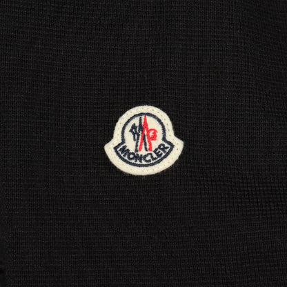 ニット切替 ダウンジャケット ナイロン ウール ブラック モンクレール アウター MONCLER