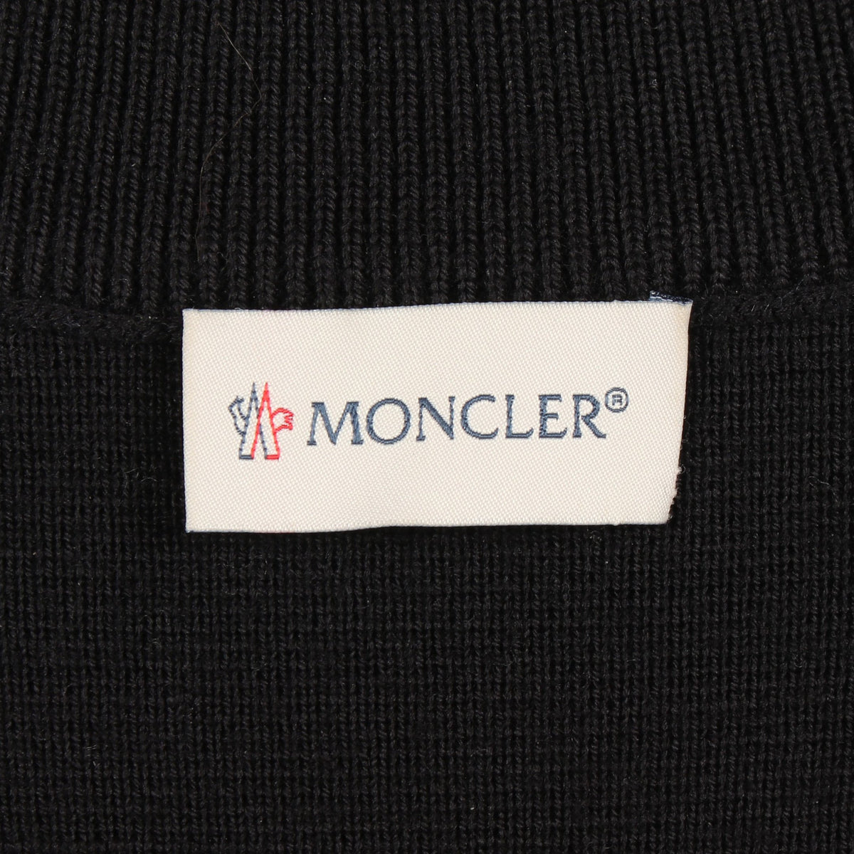 ニット切替 ダウンジャケット ナイロン ウール ブラック モンクレール アウター MONCLER