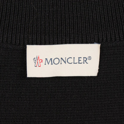 ニット切替 ダウンジャケット ナイロン ウール ブラック モンクレール アウター MONCLER