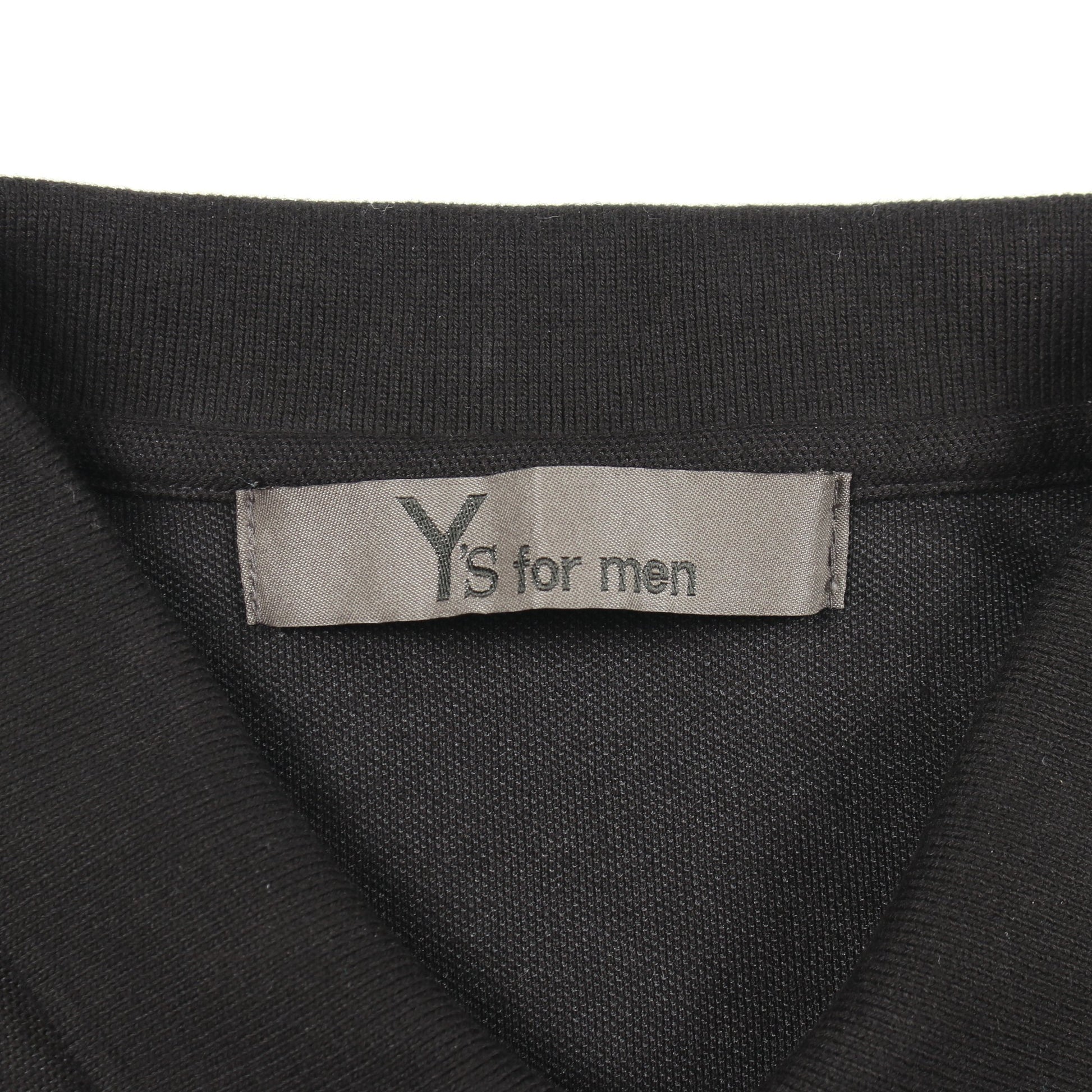 ポロシャツ コットン ブラック ワイズフォーメン トップス Y's for men