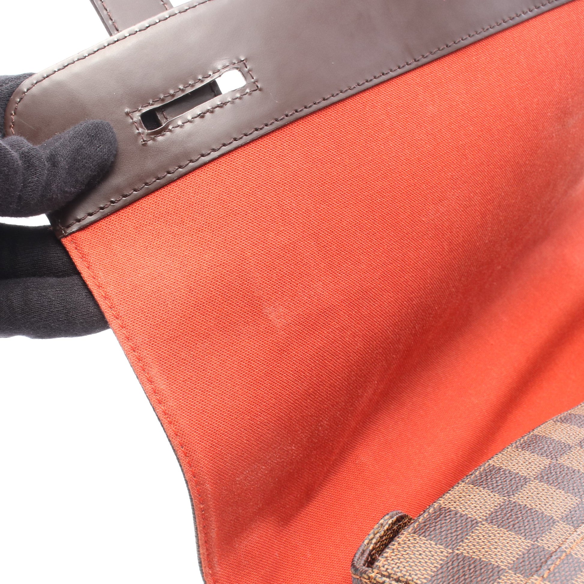 ブロードウェイ ダミエエベヌ 2WAY ショルダーバッグ PVC レザー ブラウン ルイヴィトン バッグ LOUIS VUITTON