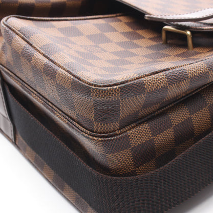 ブロードウェイ ダミエエベヌ 2WAY ショルダーバッグ PVC レザー ブラウン ルイヴィトン バッグ LOUIS VUITTON