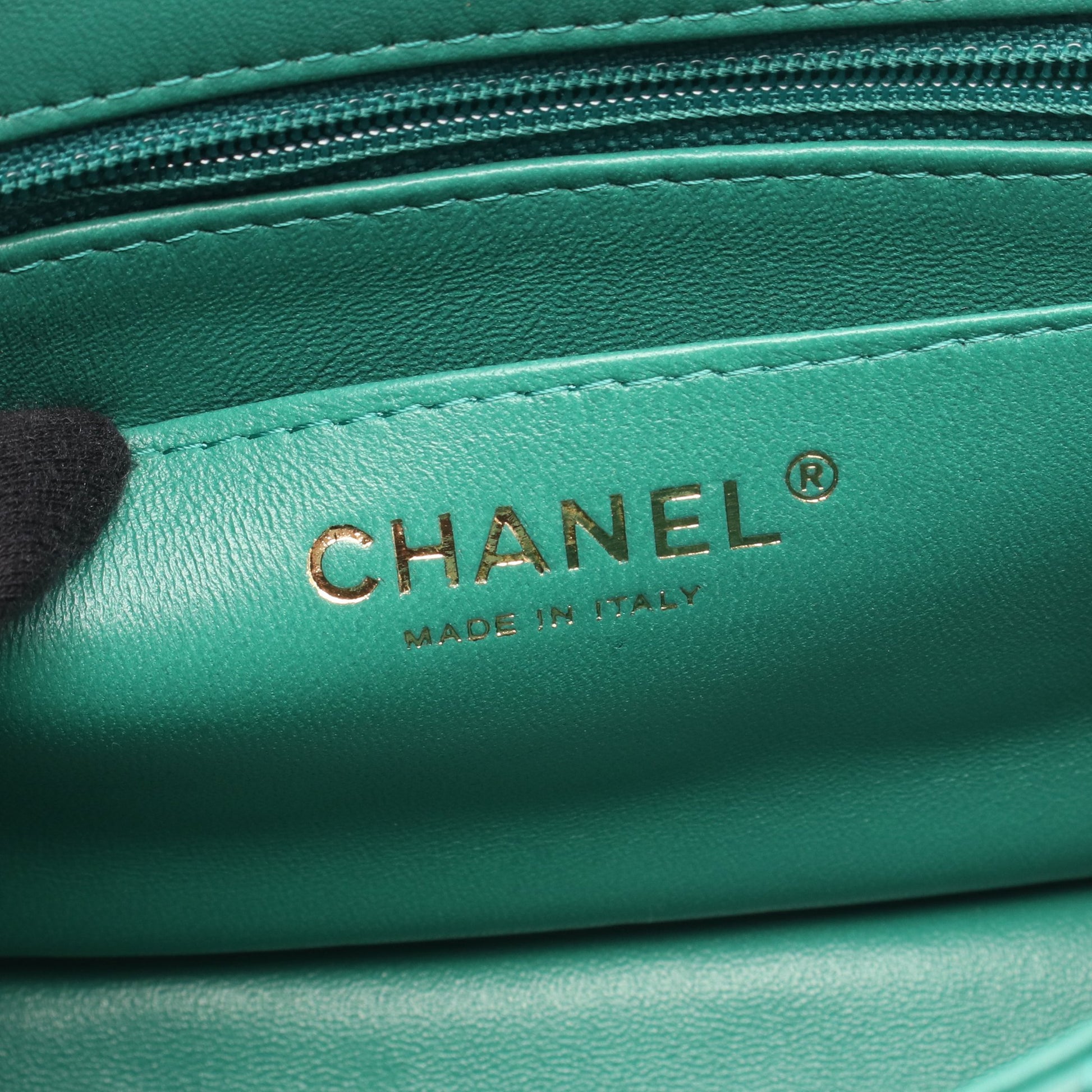 ミニマトラッセ チェーンショルダーバッグ ラムスキン グリーン ゴールド金具 シャネル バッグ CHANEL