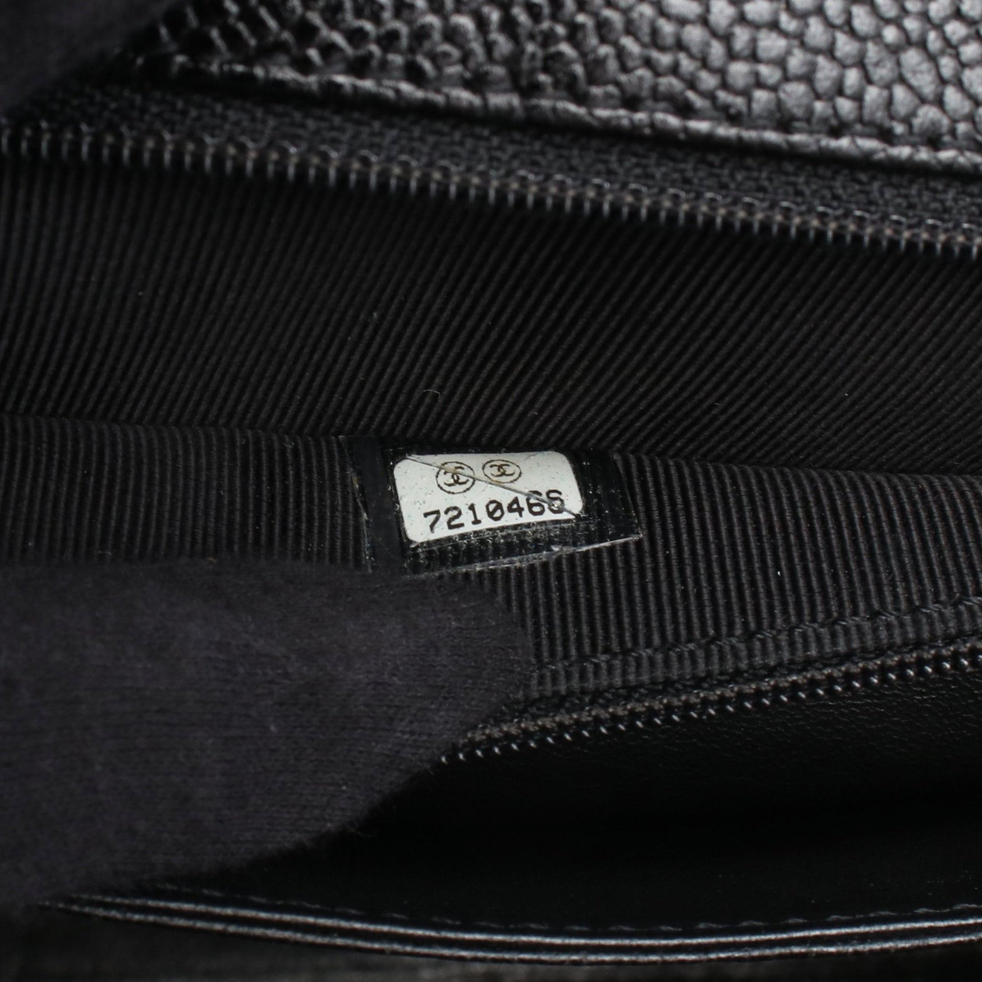 マトラッセ ハンドバッグ キャビアスキン ブラック ゴールド金具 シャネル バッグ CHANEL