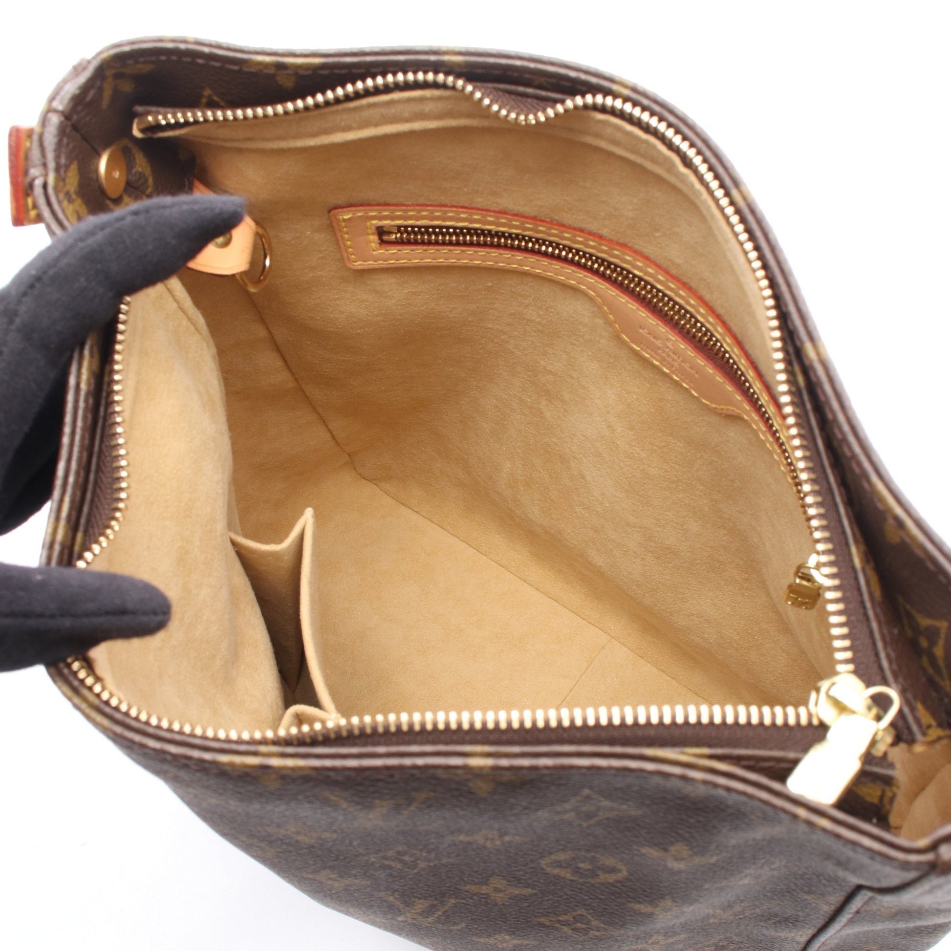 ルーピングGM モノグラム ショルダーバッグ PVC レザー ブラウン ルイヴィトン バッグ LOUIS VUITTON
