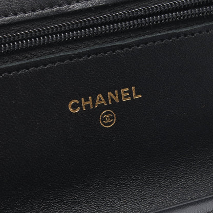 マトラッセ チェーンウォレット ラムスキン ブラック ゴールド金具 シャネル バッグ CHANEL
