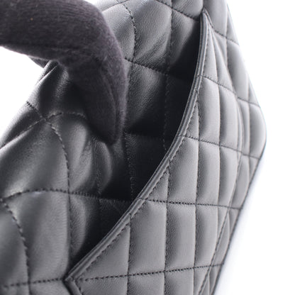 マトラッセ チェーンウォレット ラムスキン ブラック シルバー金具 シャネル バッグ CHANEL