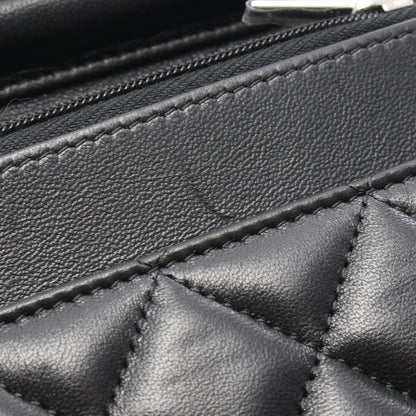 マトラッセ チェーンウォレット ラムスキン ブラック シルバー金具 シャネル バッグ CHANEL