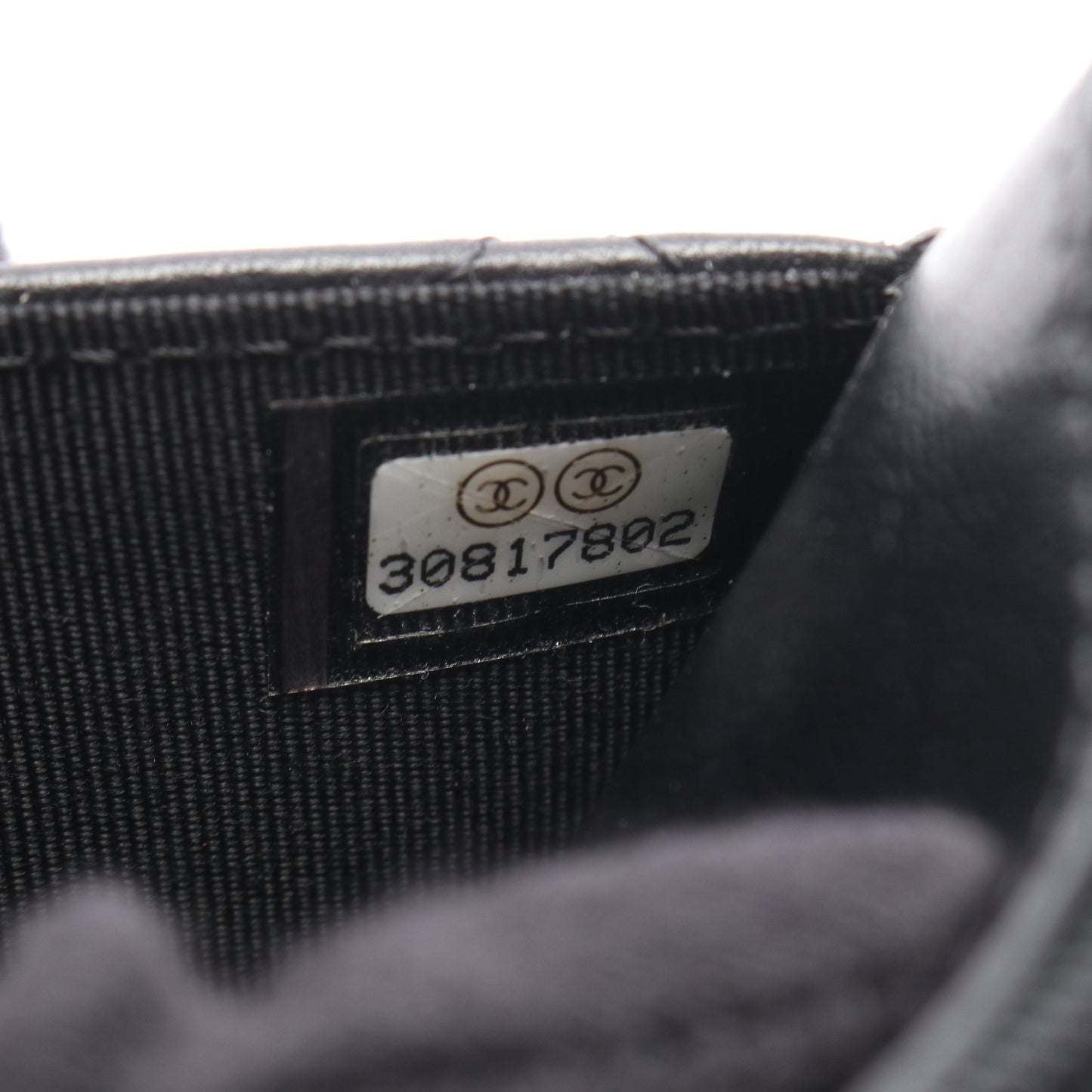 マトラッセ チェーンウォレット ラムスキン ブラック シルバー金具 シャネル バッグ CHANEL