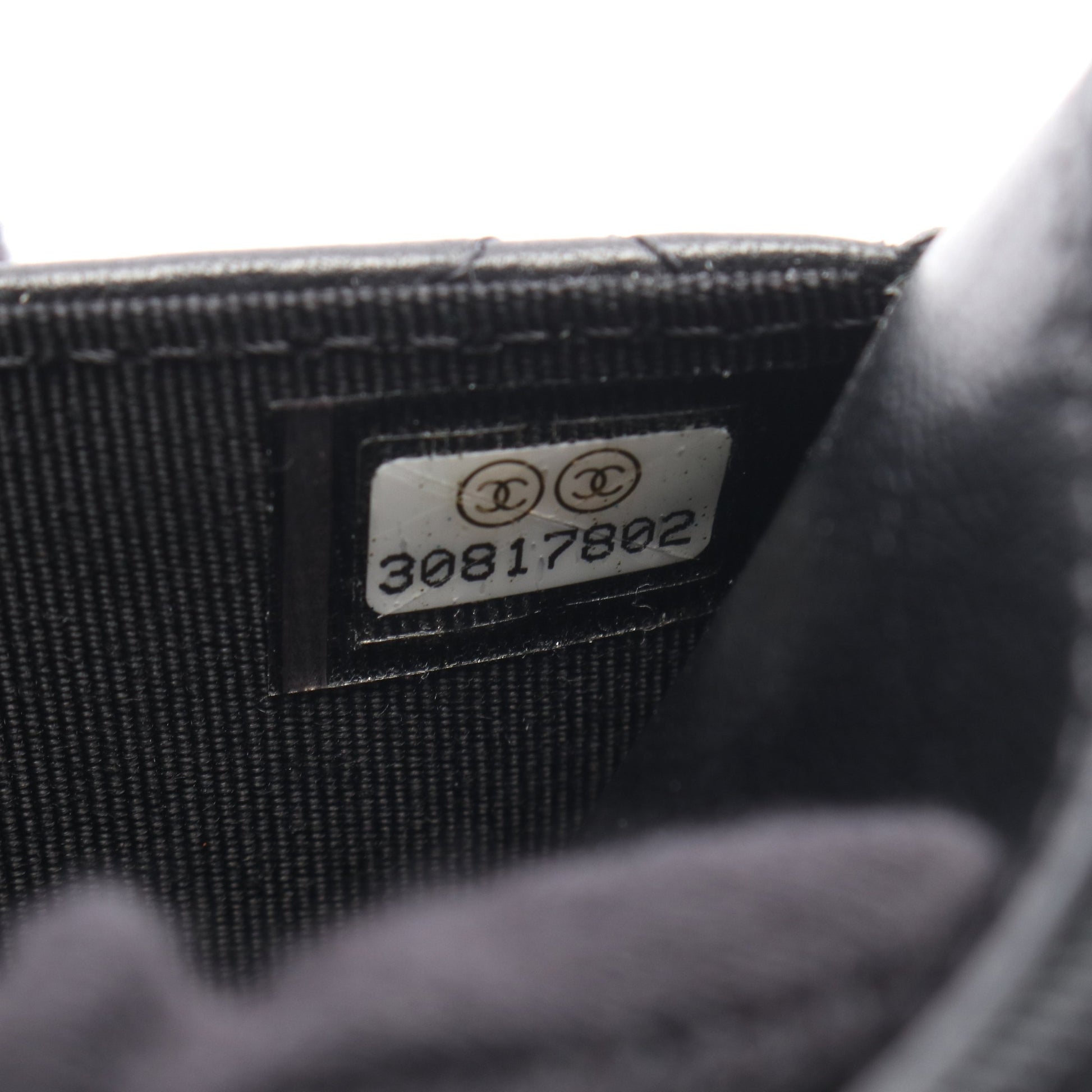 マトラッセ チェーンウォレット ラムスキン ブラック シルバー金具 シャネル バッグ CHANEL