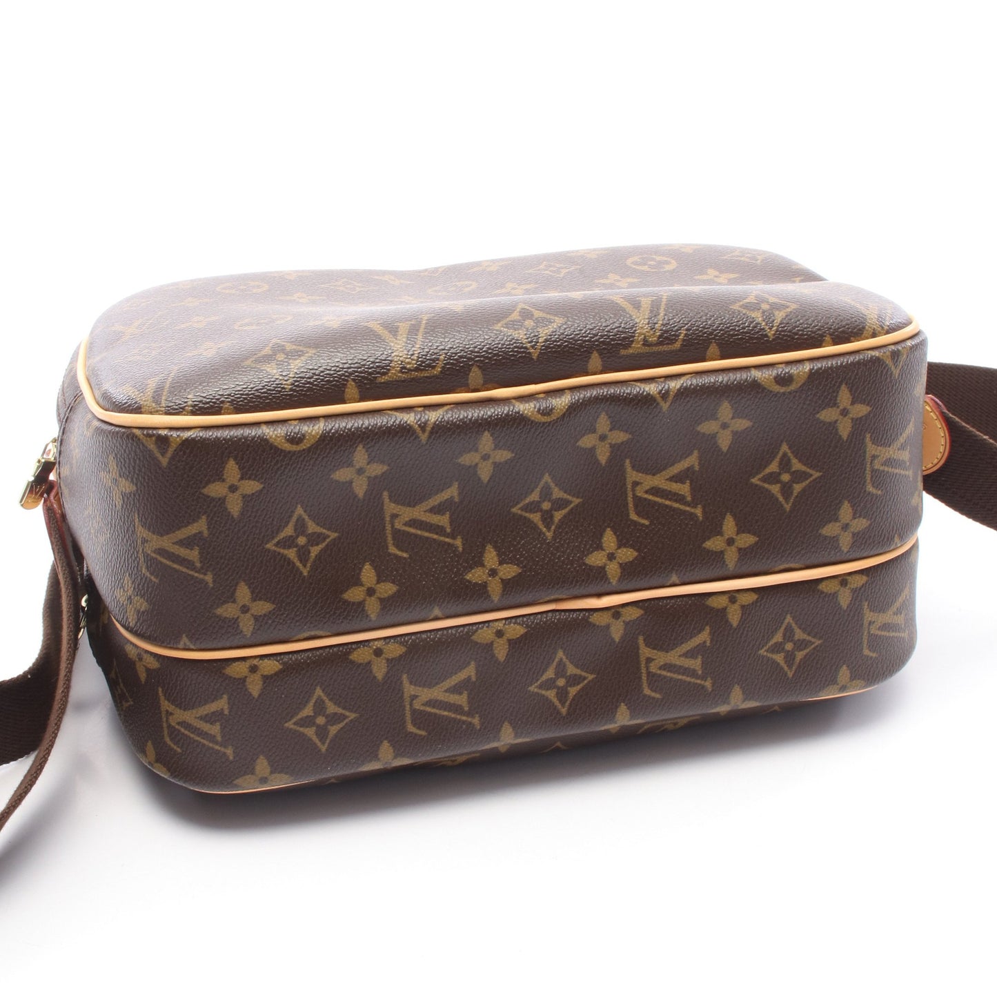 リポーターPM モノグラム ショルダーバッグ PVC レザー ブラウン ルイヴィトン バッグ LOUIS VUITTON