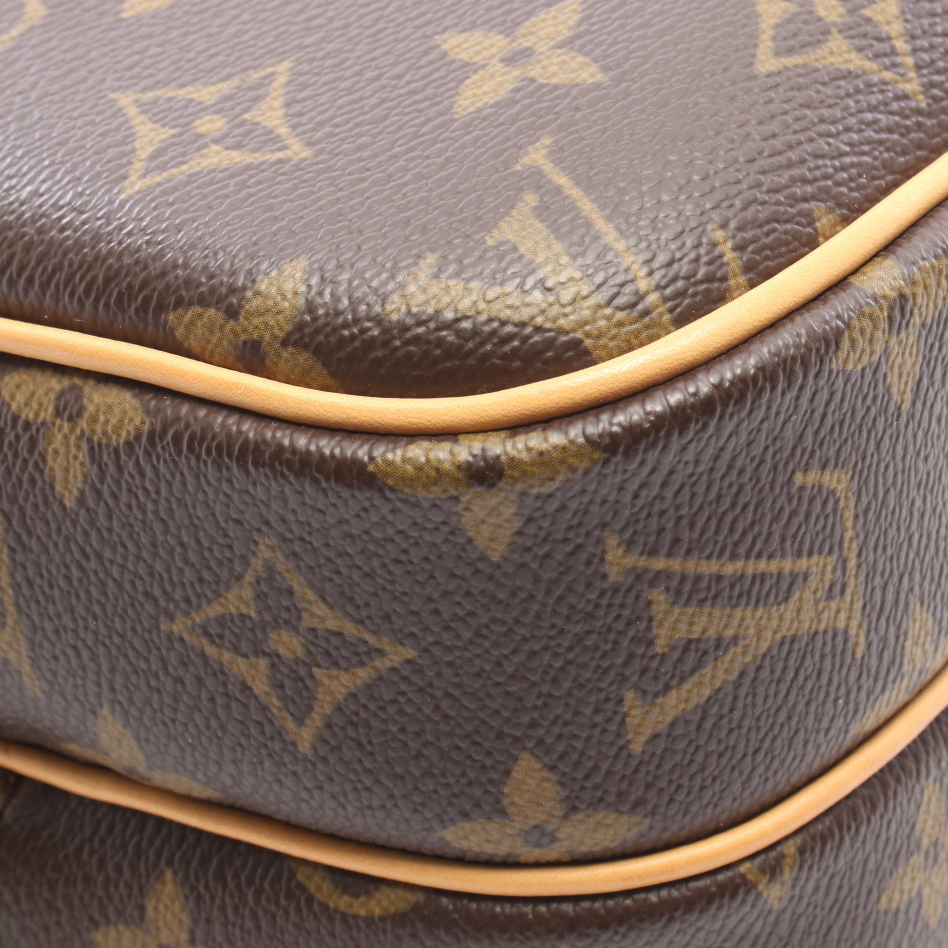 リポーターPM モノグラム ショルダーバッグ PVC レザー ブラウン ルイヴィトン バッグ LOUIS VUITTON