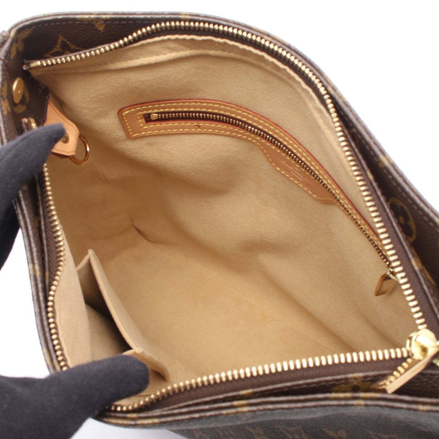 ルーピングGM モノグラム ショルダーバッグ PVC レザー ブラウン ルイヴィトン バッグ LOUIS VUITTON