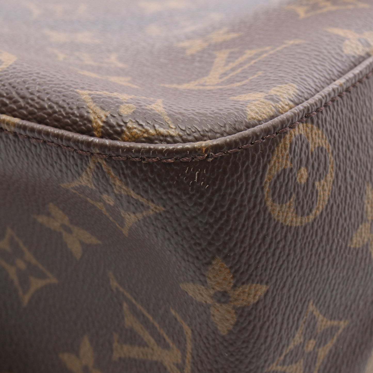 ルーピングGM モノグラム ショルダーバッグ PVC レザー ブラウン ルイヴィトン バッグ LOUIS VUITTON