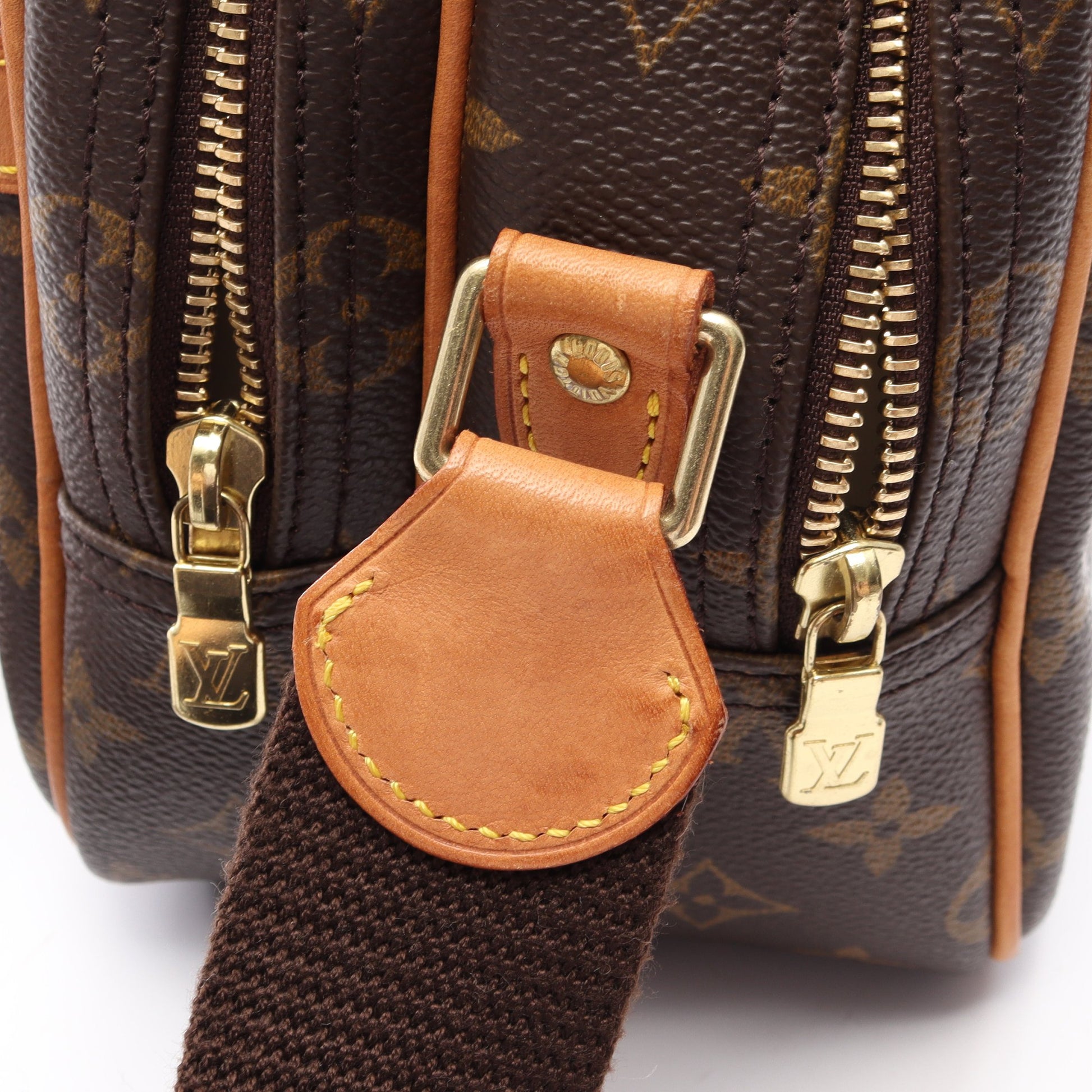 リポーターPM モノグラム ショルダーバッグ PVC レザー ブラウン ルイヴィトン バッグ LOUIS VUITTON