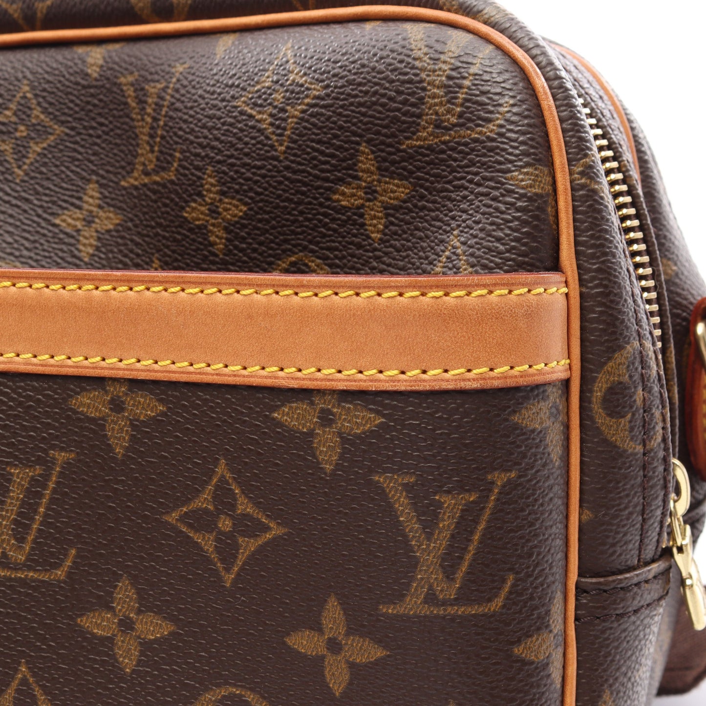 リポーターPM モノグラム ショルダーバッグ PVC レザー ブラウン ルイヴィトン バッグ LOUIS VUITTON