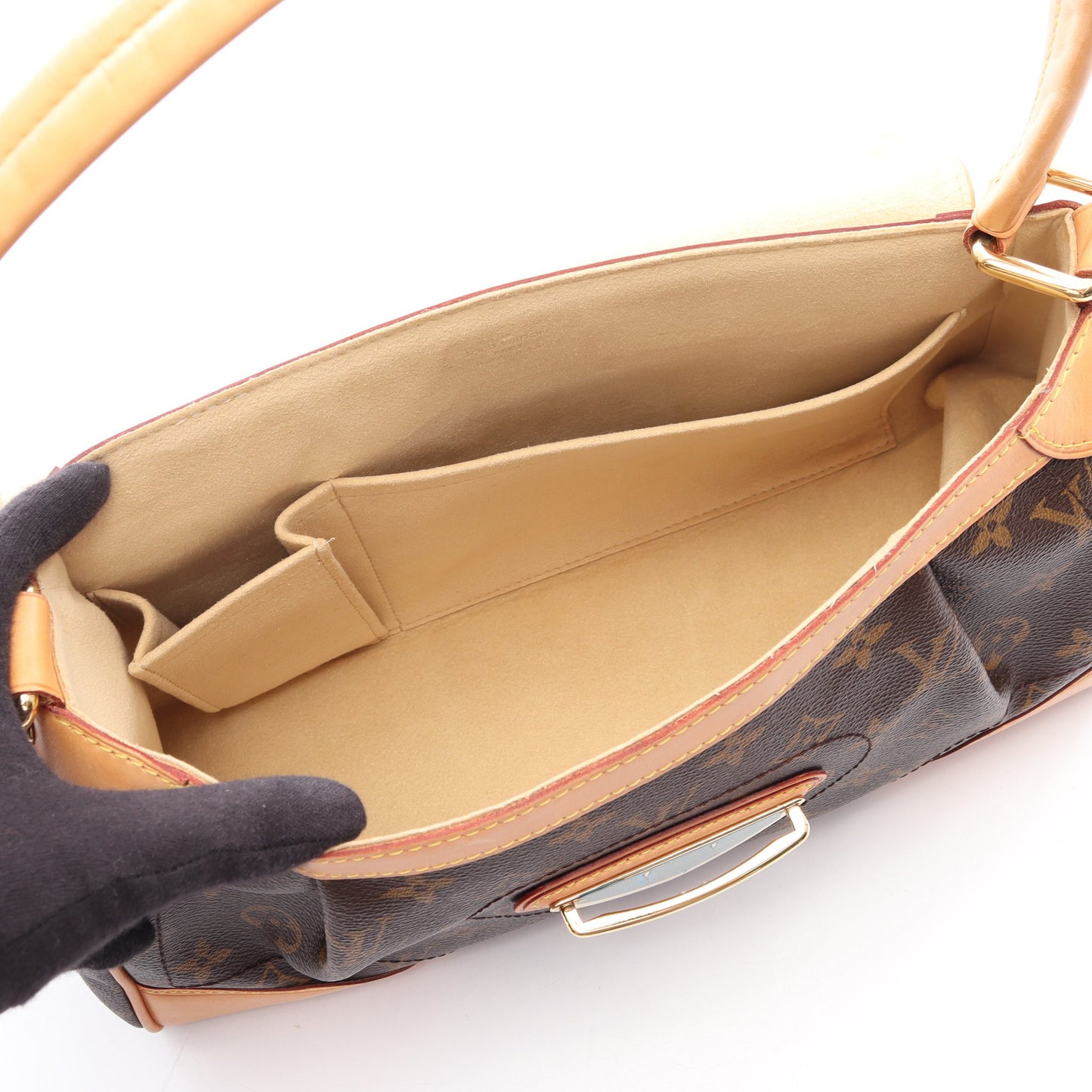 ビバリーMM モノグラム ショルダーバッグ PVC レザー ブラウン ルイヴィトン バッグ LOUIS VUITTON