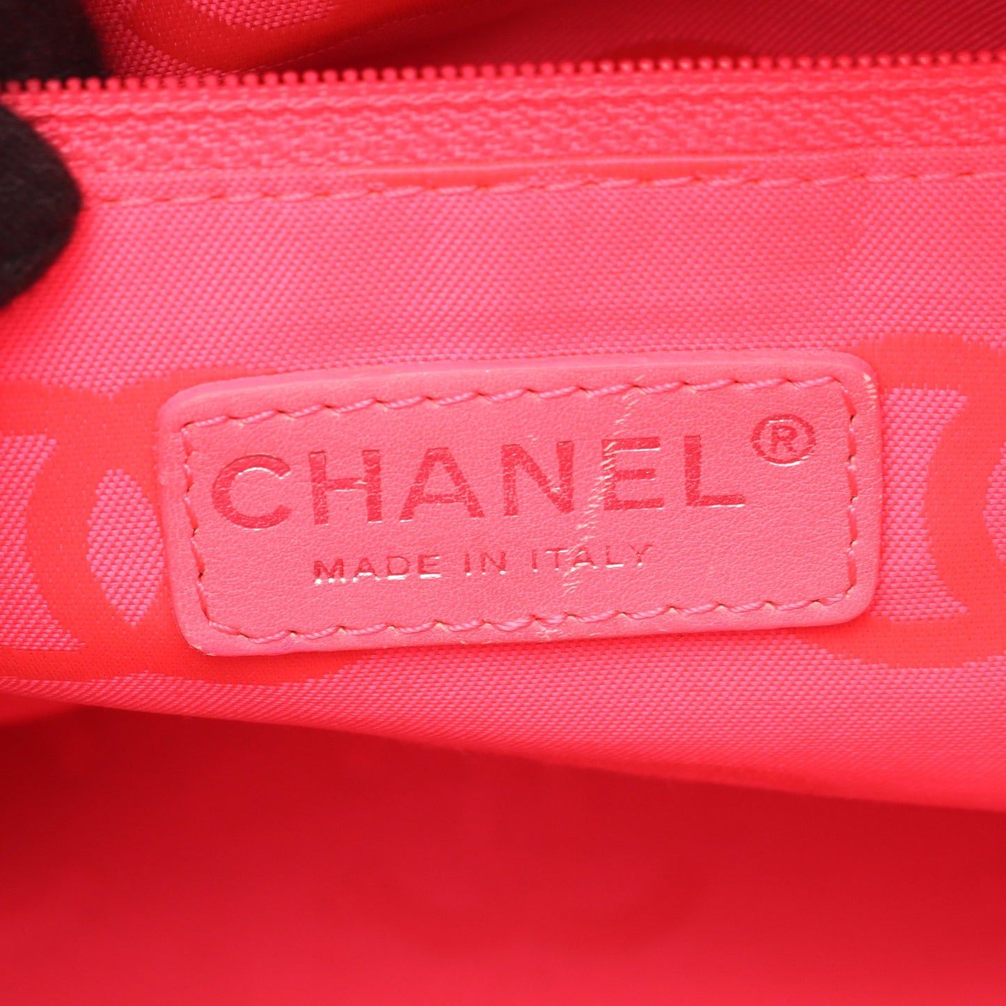 カンボンライン ラージ ショルダーバッグ トートバッグ レザー エナメルレザー ブラック シルバー金具 シャネル バッグ CHANEL