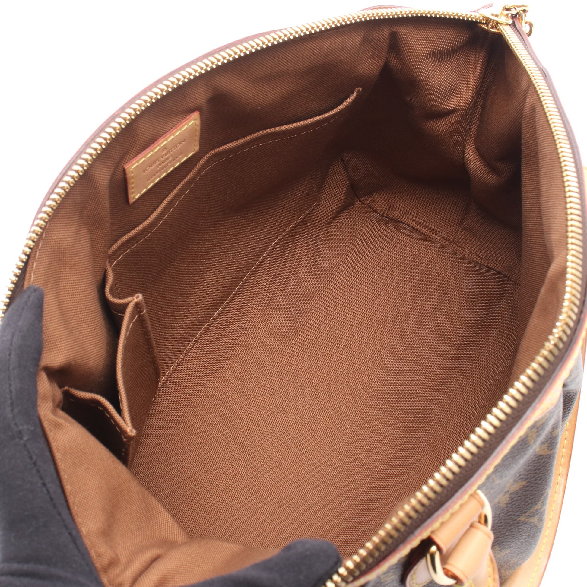 ティヴォリPM モノグラム ハンドバッグ PVC レザー ブラウン ルイヴィトン バッグ LOUIS VUITTON