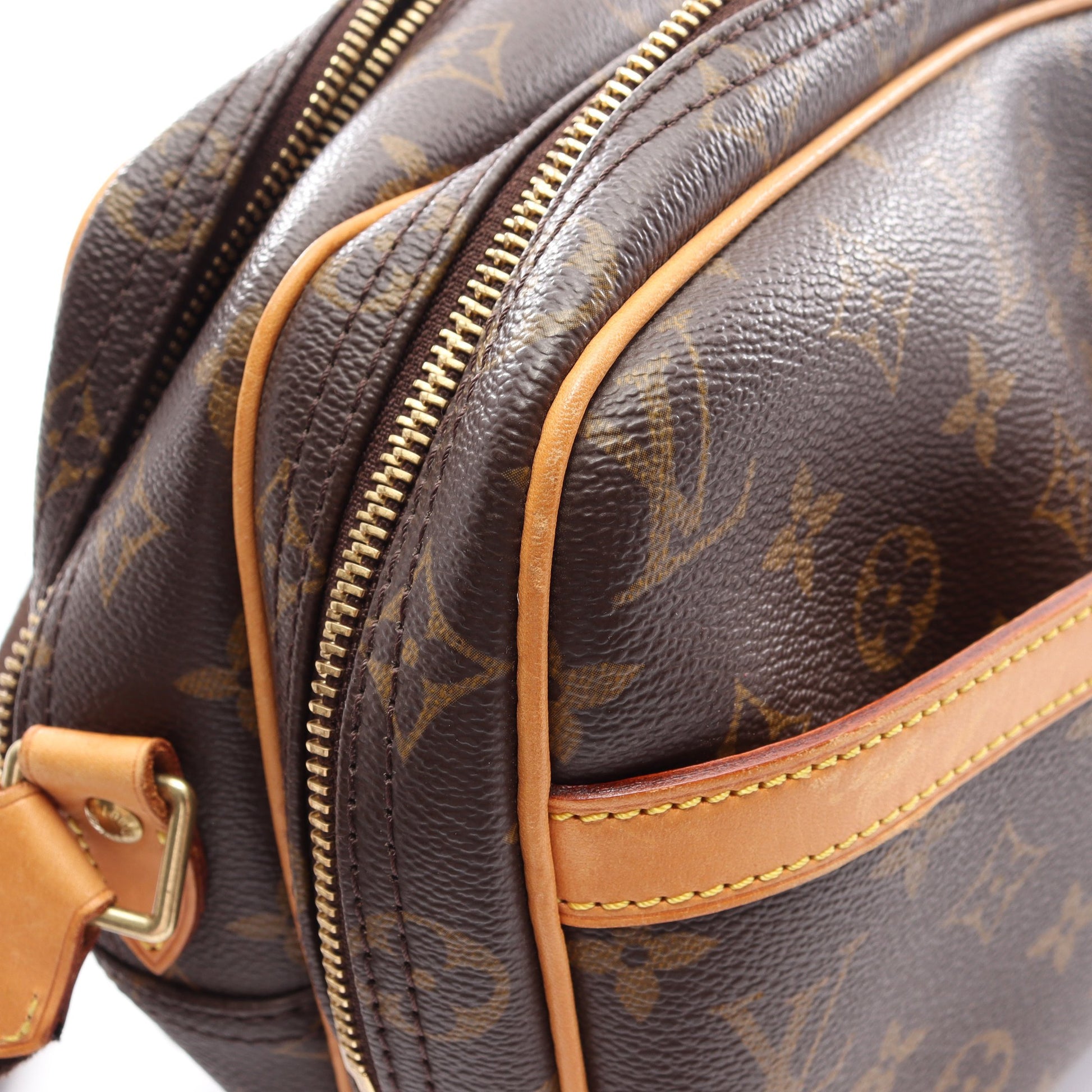 リポーターPM モノグラム ショルダーバッグ PVC レザー ブラウン ルイヴィトン バッグ LOUIS VUITTON