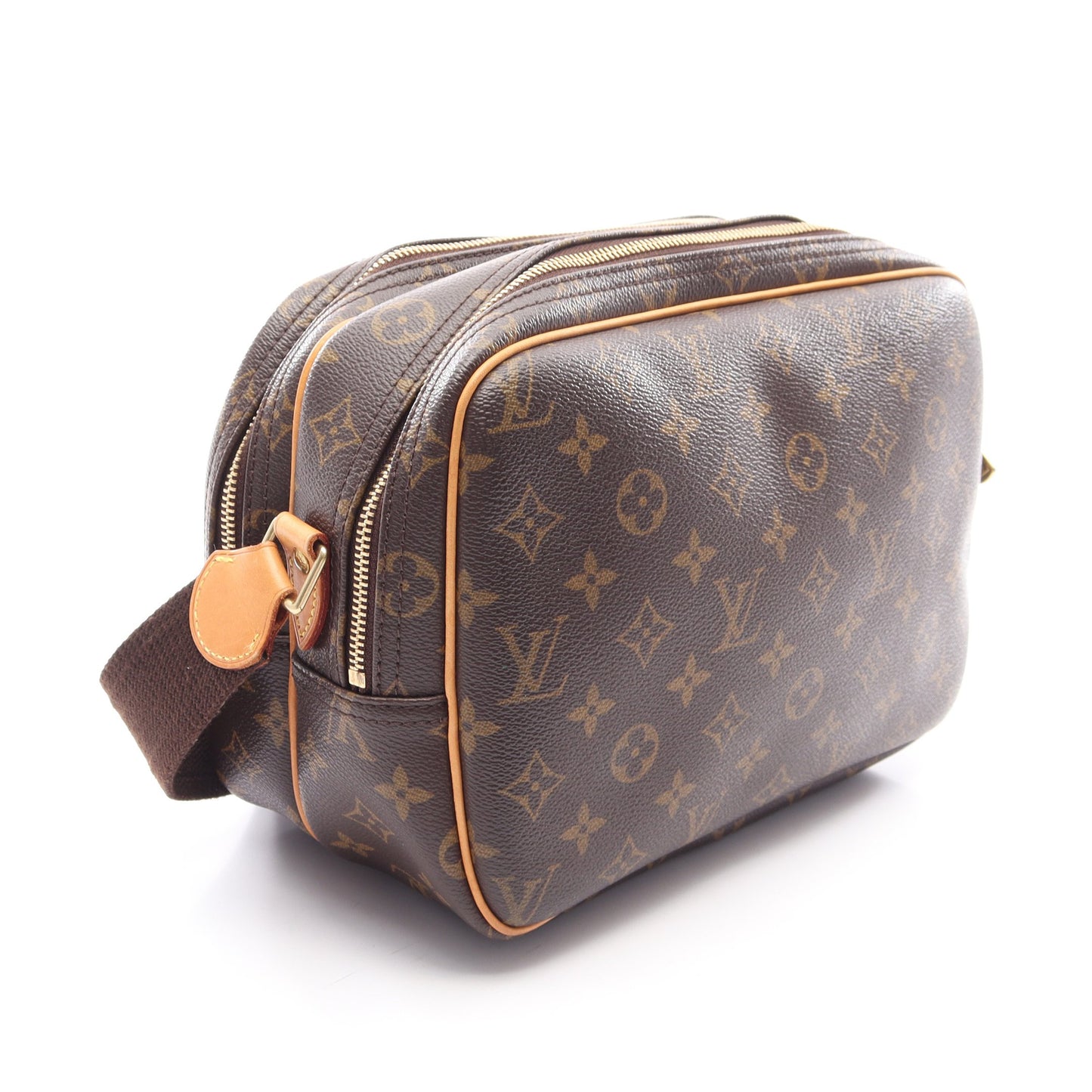 リポーターPM モノグラム ショルダーバッグ PVC レザー ブラウン ルイヴィトン バッグ LOUIS VUITTON