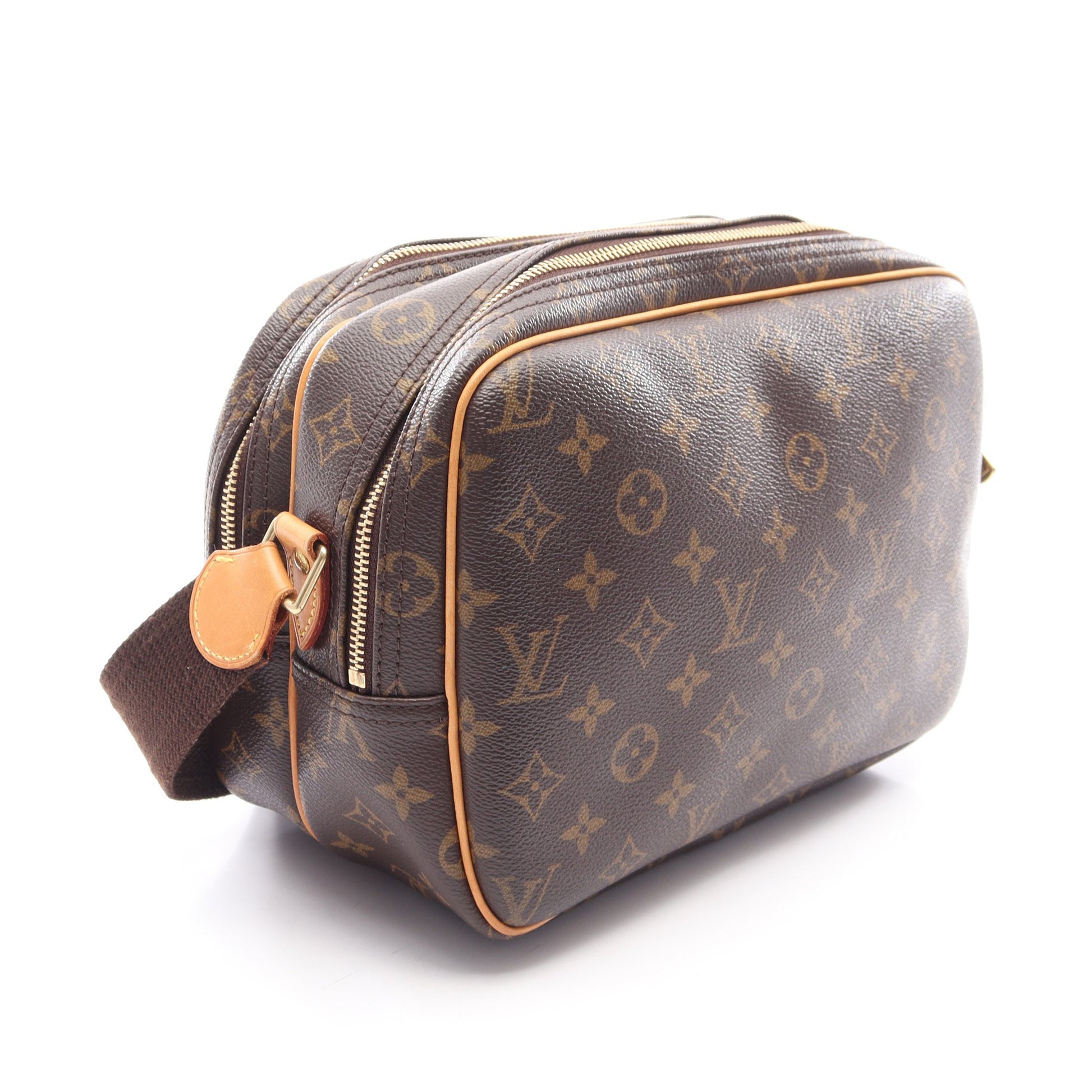 リポーターPM モノグラム ショルダーバッグ PVC レザー ブラウン ルイヴィトン バッグ LOUIS VUITTON