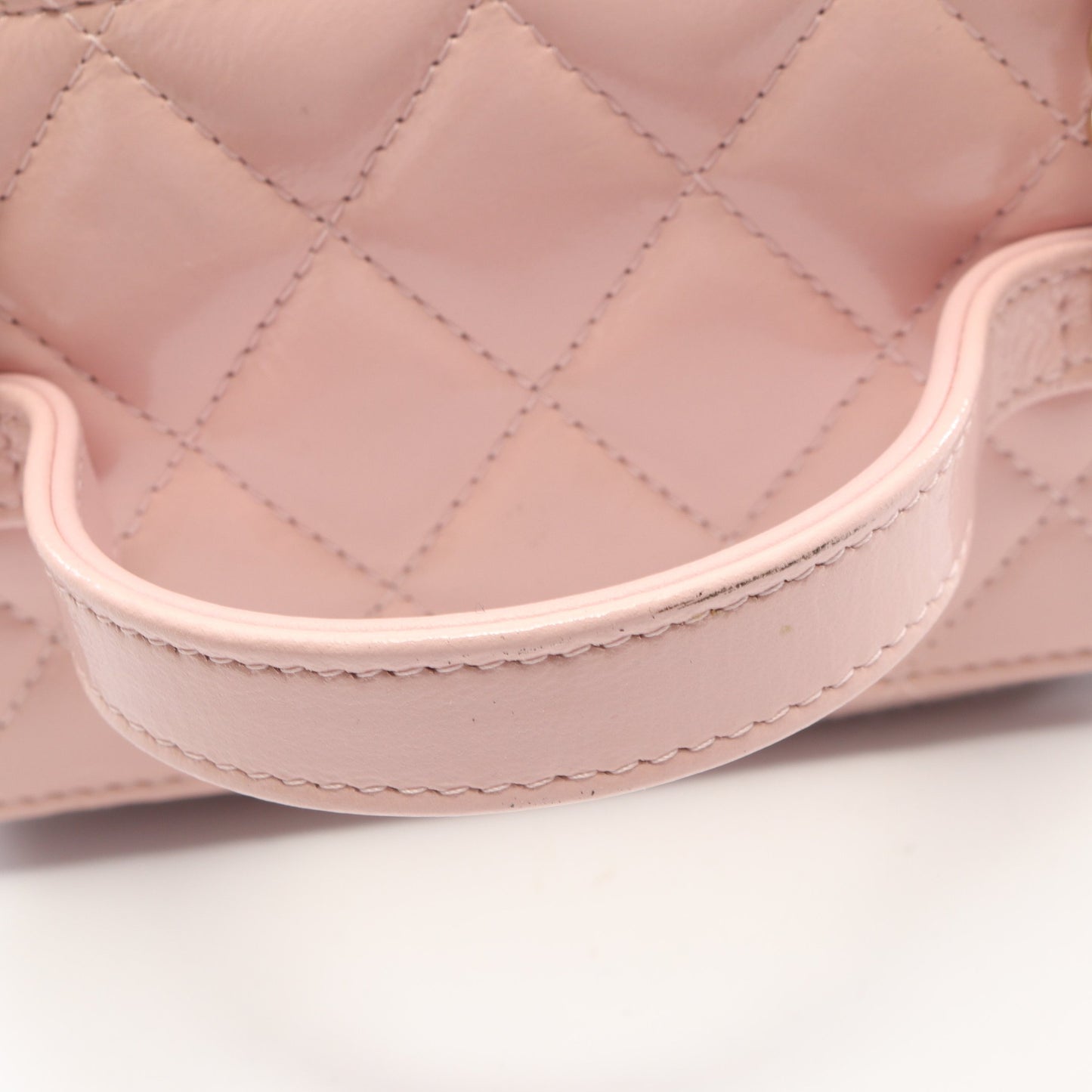 マトラッセ バニティ 2WAY チェーンショルダーバッグ レザー ライトピンク ゴールド金具 シャネル バッグ CHANEL